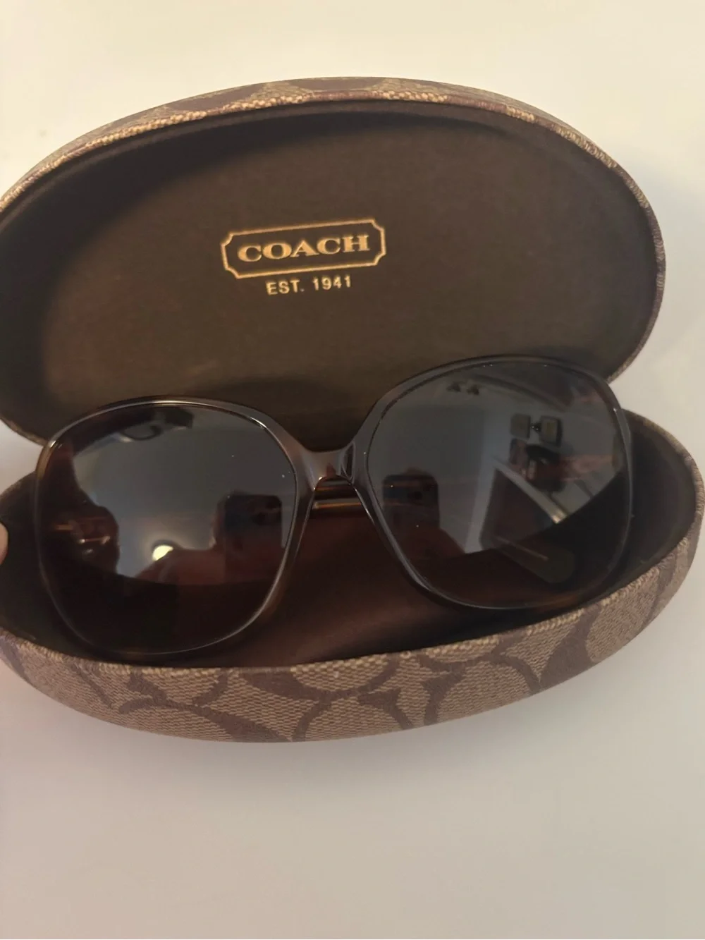 Coach brown sunglasses